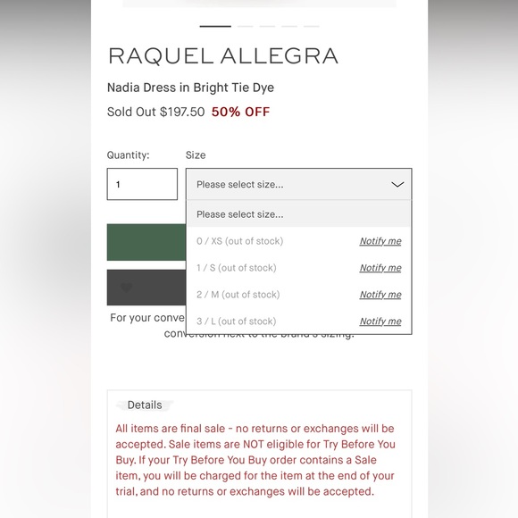 Raquel Allegra Nadia Twisted Cut Out Dress - Picture 4 of 4